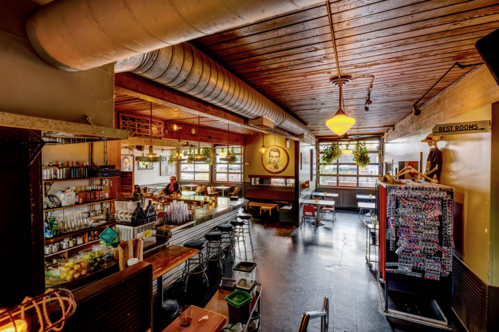 Inside The Bye and Bye, an all vegan bar on NE Alberta Street